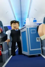 Cabin Crew Simulator male flight attendant character