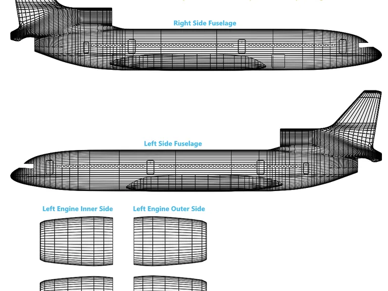 L1011-1 aircraft livery template preview