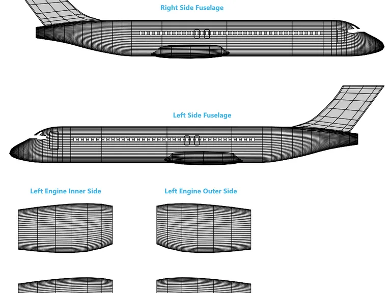 B717 aircraft livery template preview