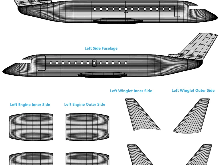 CRJ-200 aircraft livery template preview